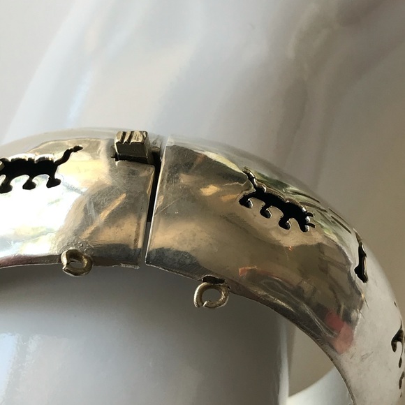 VTG Taxco México Sterling Silver Cuff Bracelet - Picture 7 of 9
